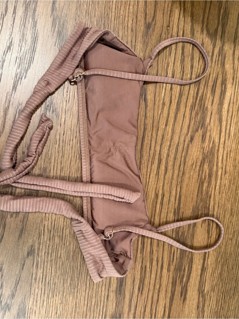 Monday Swimwear Caramel Rib Bahamas top (P)